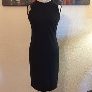 Michael Kors Lamb leather shoulder Black Dress